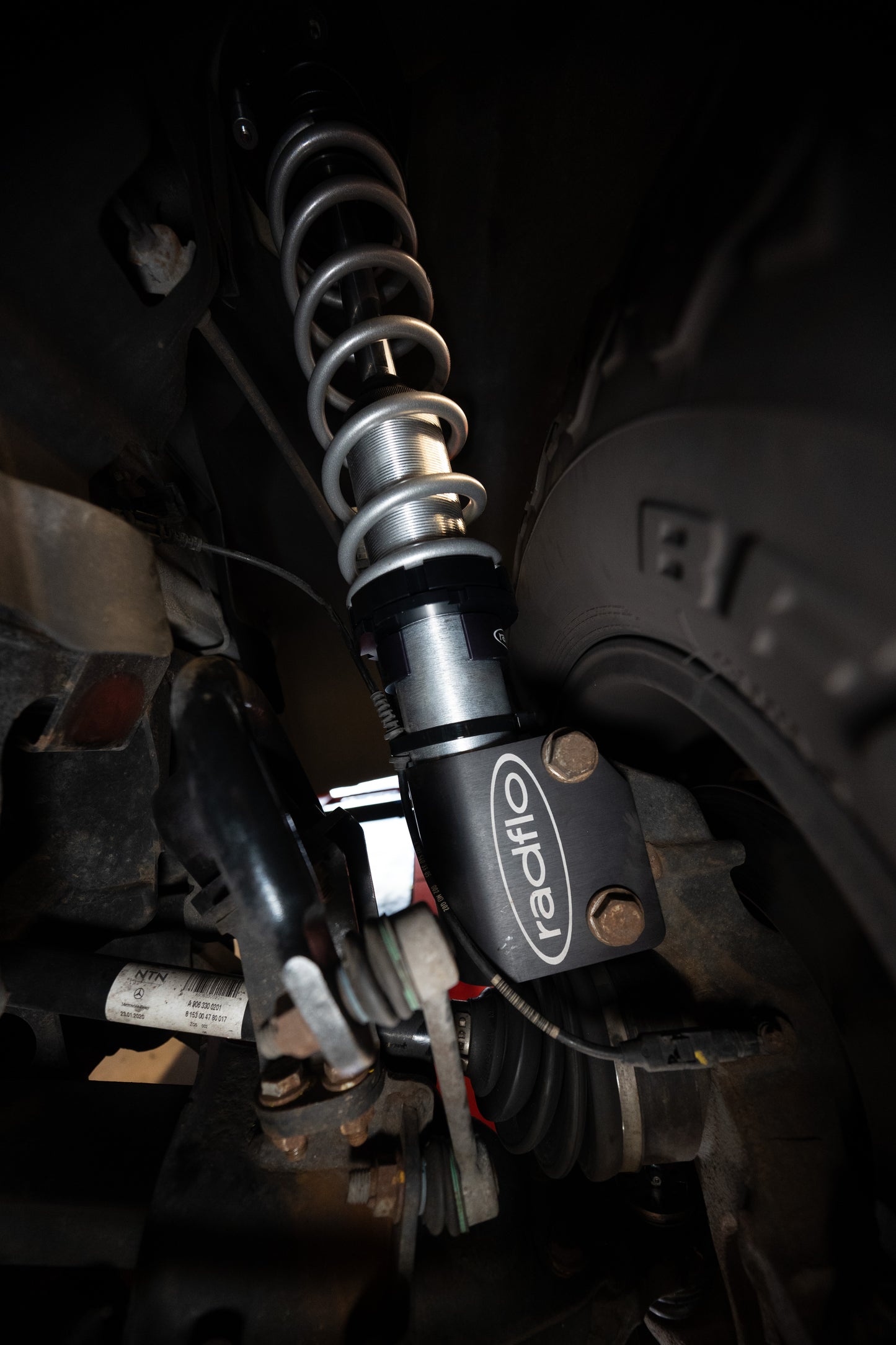 Radflo ROAM Series 2.5 Front Coilovers with Compression Adjuster for Mercedes Benz Sprinter 2019+ AWD 4WD